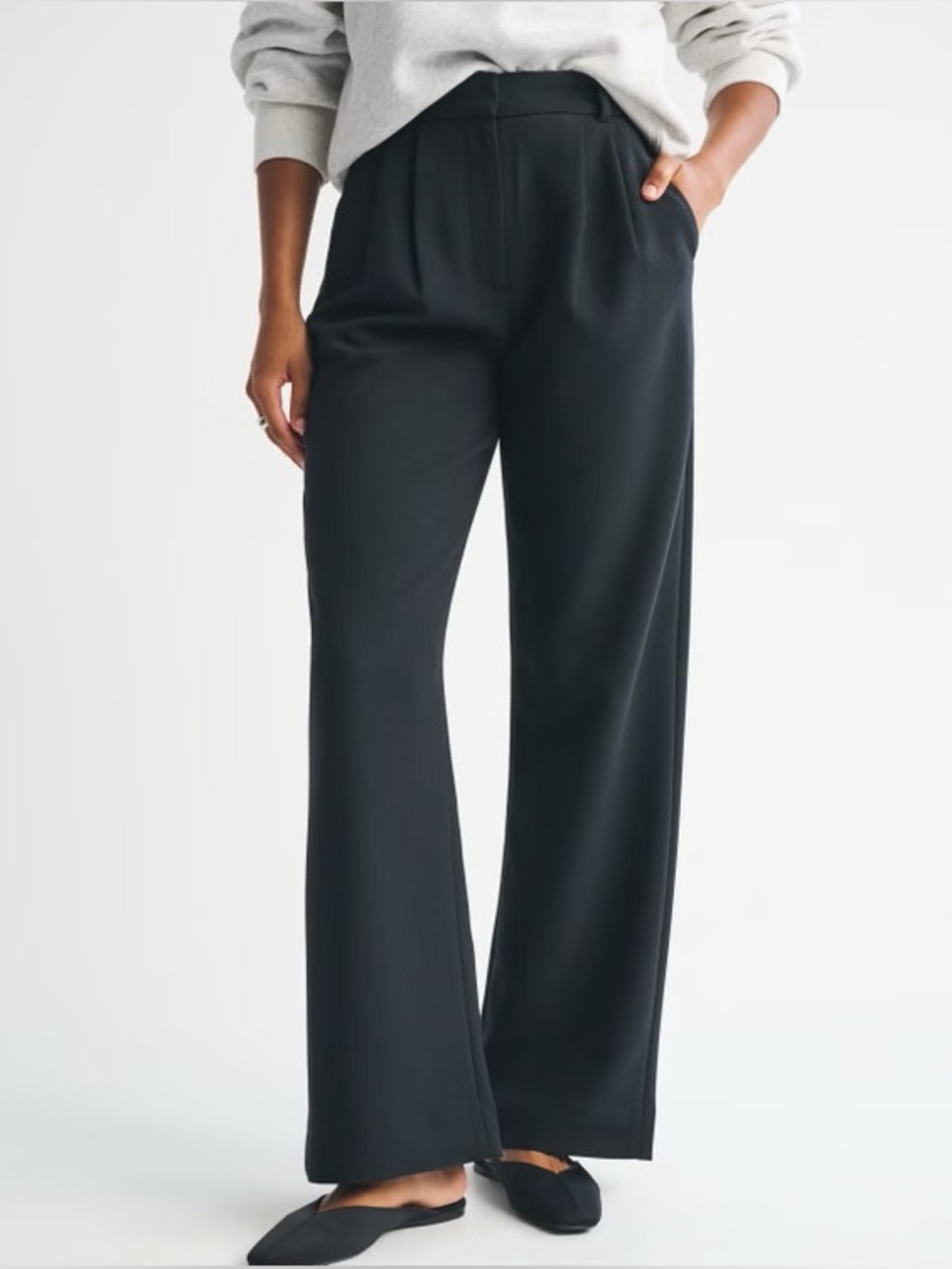 Abercrombie Curve Love Black Trouser - 0 Short